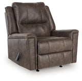 Lixtowel Walnut Recliner by Ashley at Eve Furniture
