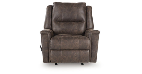Lixtowel Walnut Recliner by Ashley at Eve Furniture