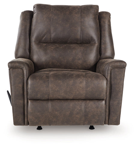 Lixtowel Walnut Recliner by Ashley at Eve Furniture