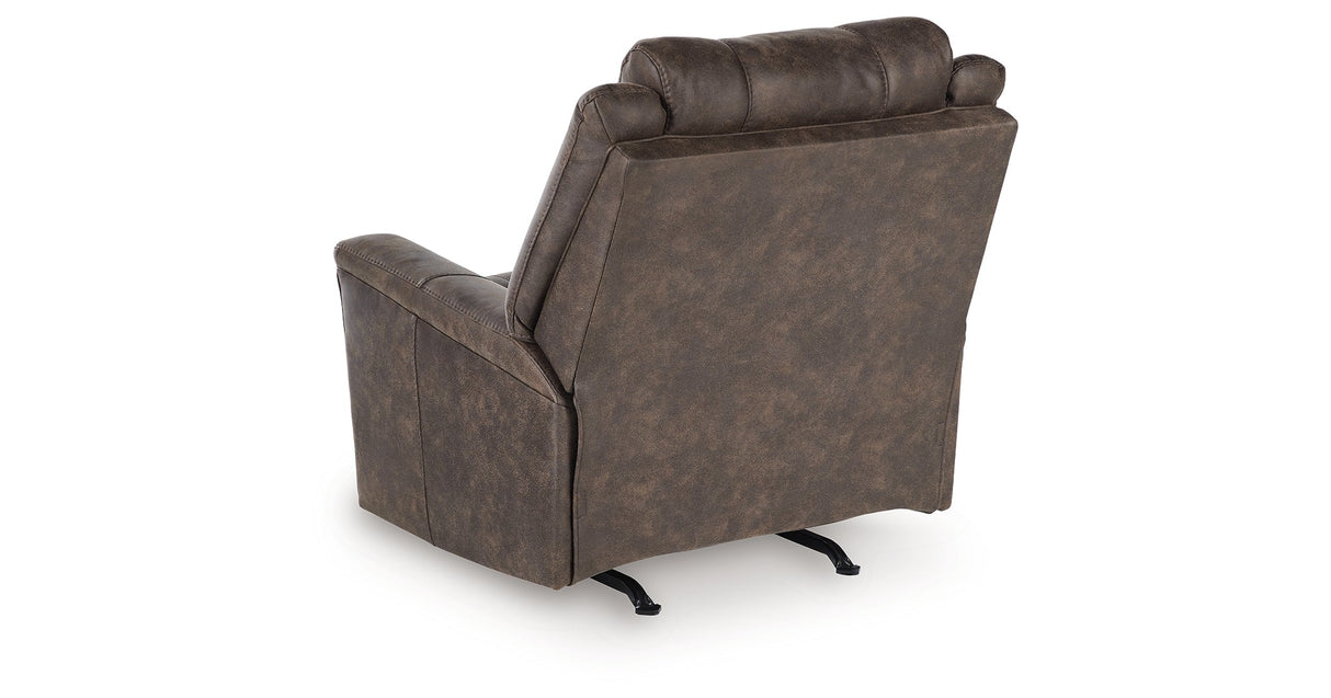 Lixtowel Walnut Recliner by ASHLEY FURNITURE at Eve Furniture