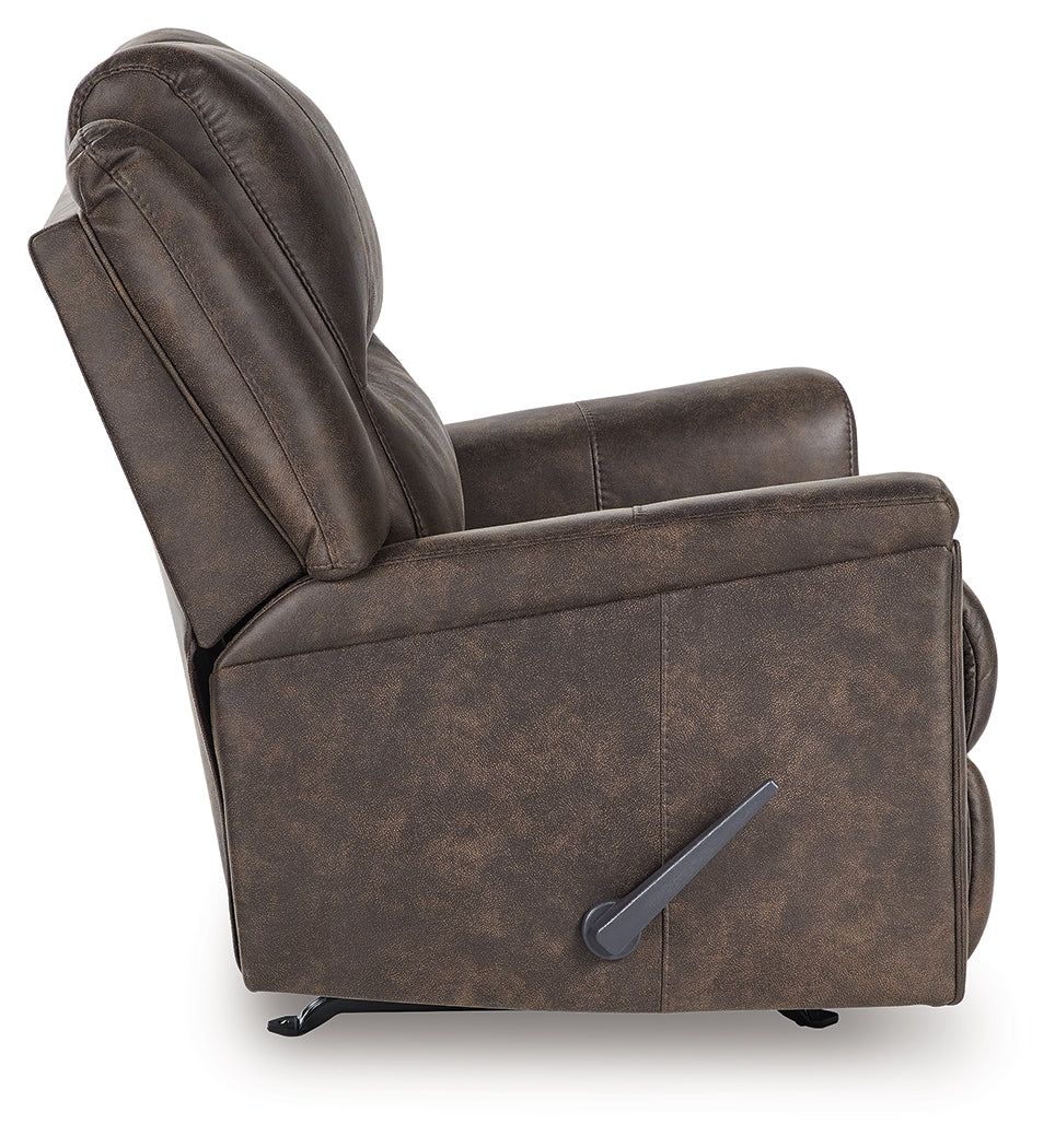 Lixtowel Walnut Recliner by ASHLEY FURNITURE at Eve Furniture