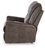 Lixtowel Walnut Recliner by ASHLEY FURNITURE at Eve Furniture