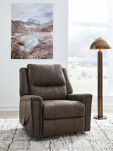 Lixtowel Walnut Recliner by ASHLEY FURNITURE at Eve Furniture