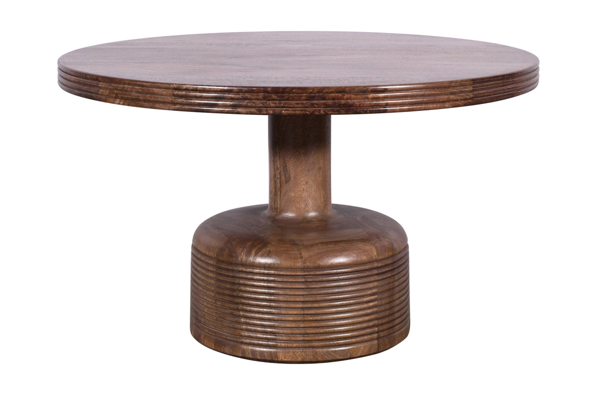 Liyana Solid Wood Round Coffee Table in Natural Tan by Modus Furniture at Eve Furniture