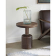 Liyana Solid Wood Round End Table in Natural Tan by Modus Furniture at Eve Furniture
