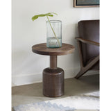 Liyana Solid Wood Round End Table in Natural Tan by Modus Furniture at Eve Furniture