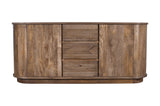 Liyana Solid Wood Three Drawer Two Door Sideboard in Natural Tan by Modus Furniture at Eve Furniture