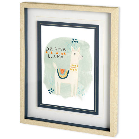 Llama Squad II by June Erica Vess a Framed Art Print Matted under Glass by Mercana at Eve Furniture