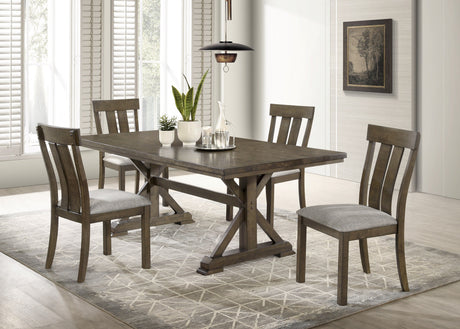 Lloyd Brown Dining Side Chair, Set of 2 by Crown Mark at Eve Furniture