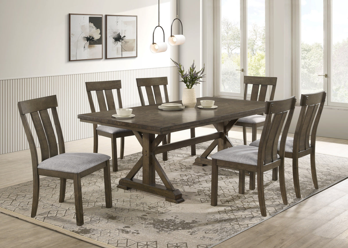 Lloyd Brown Dining Side Chair, Set of 2 by Crown Mark at Eve Furniture