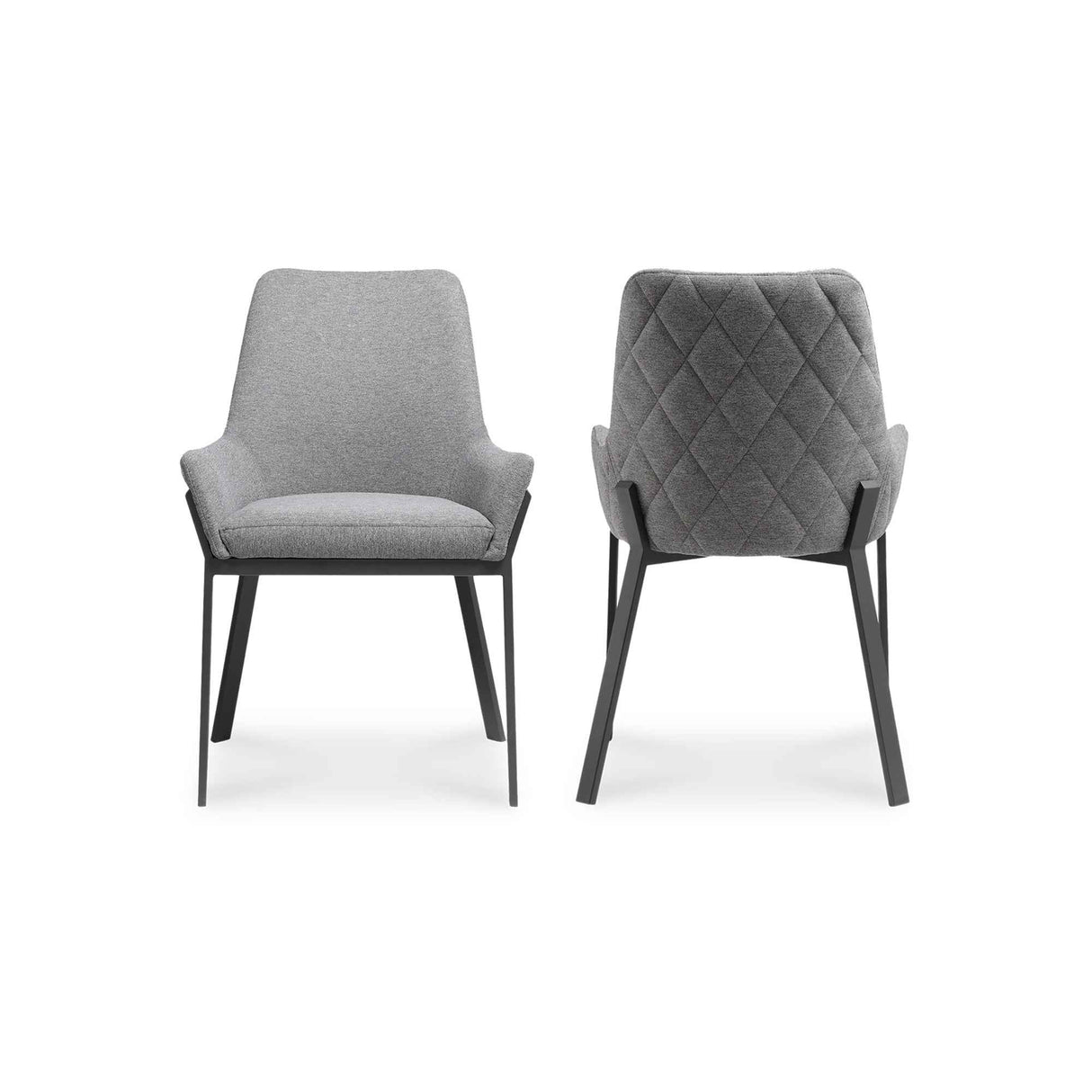 Lloyd Dark Grey Dining Chair (Set of 2) by Moe's Home at Eve Furniture