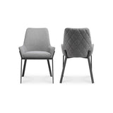 Lloyd Dark Grey Dining Chair (Set of 2) by Moe's Home at Eve Furniture