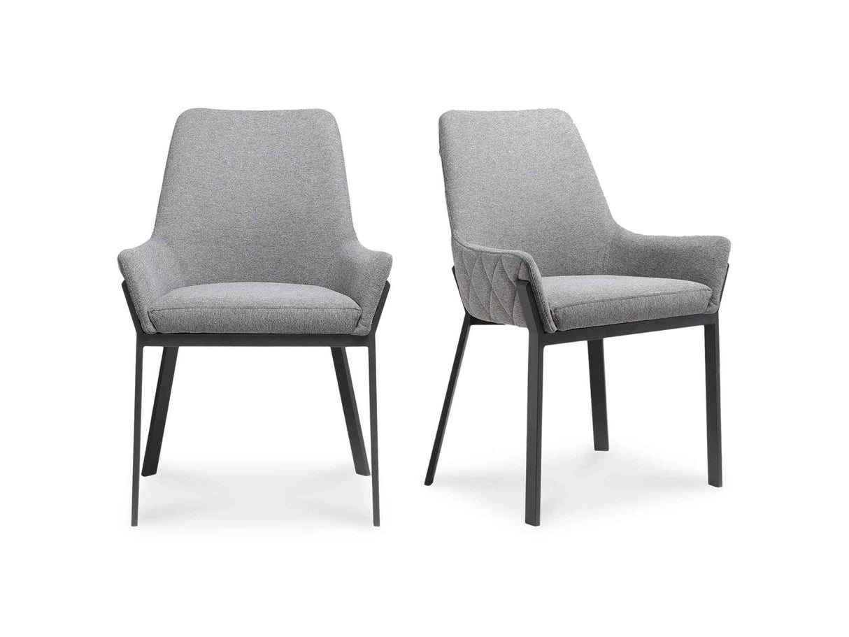 Lloyd Dark Grey Dining Chair (Set of 2) by Moe's Home at Eve Furniture