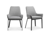 Lloyd Dark Grey Dining Chair (Set of 2) by Moe's Home at Eve Furniture