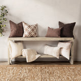 LN Abbey Sierra Brown 22x22 Throw Pillow (Set of 2) by Classic Home at Eve Furniture
