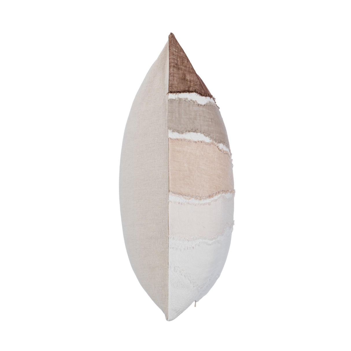 LN Bikram Ivory/Mocha Cream 22x22 Throw Pillow (Set of 2) by Classic Home at Eve Furniture