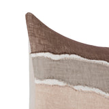 LN Bikram Ivory/Mocha Cream 22x22 Throw Pillow (Set of 2) by Classic Home at Eve Furniture