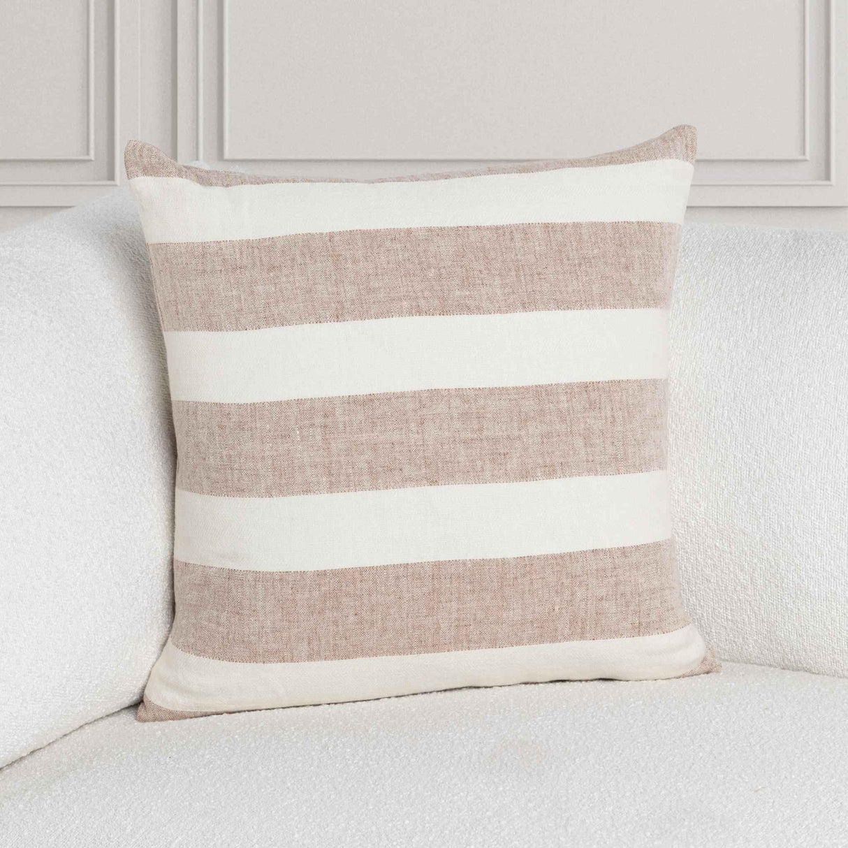 LN Eleanor Natural/Ivory 22x22 Throw Pillow (Set of 2) by Classic Home at Eve Furniture