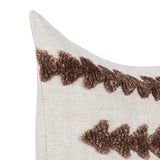 LN Essay Frothed Brown 22x22 Throw Pillow (Set of 2) by Classic Home at Eve Furniture