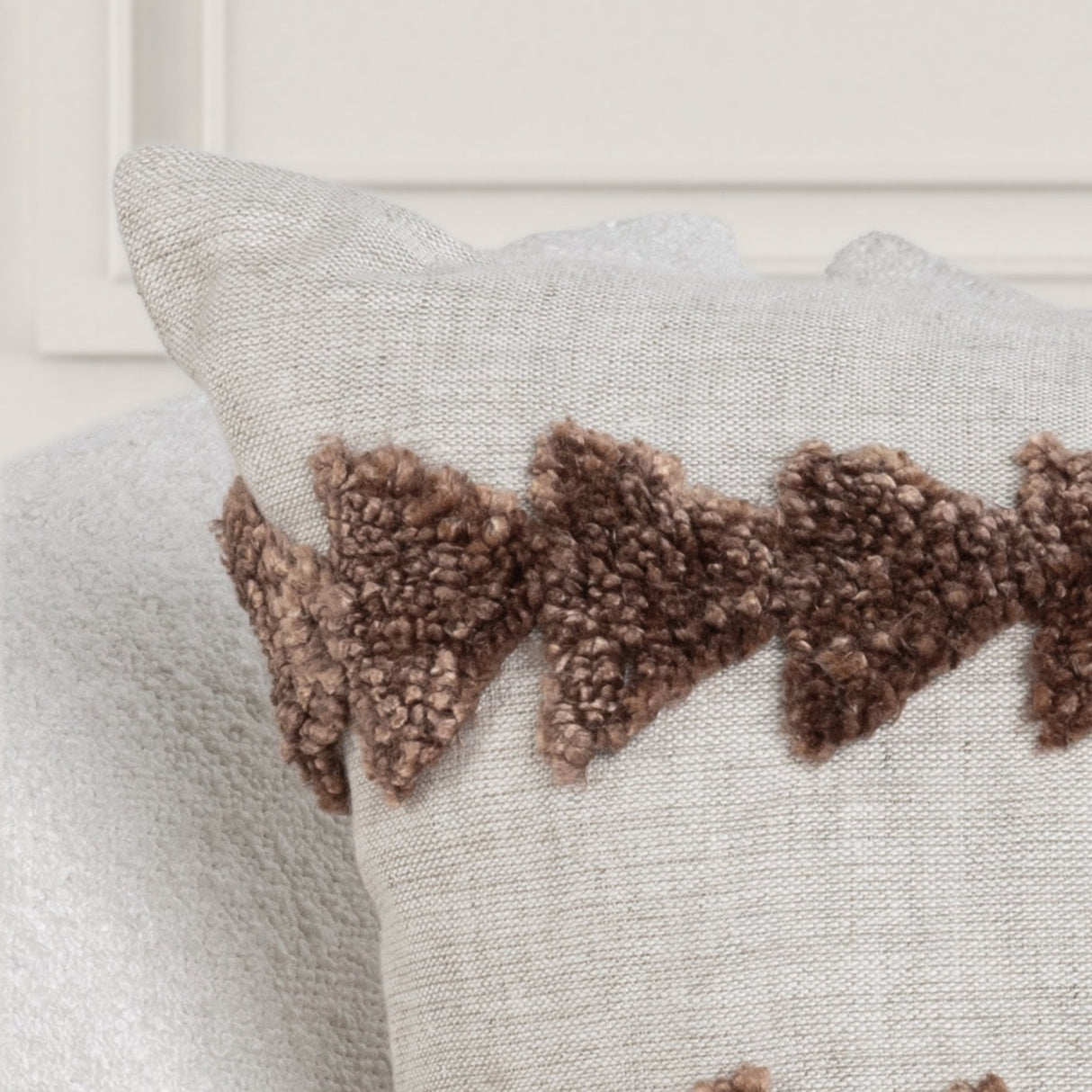 LN Essay Frothed Brown 22x22 Throw Pillow (Set of 2) by Classic Home at Eve Furniture