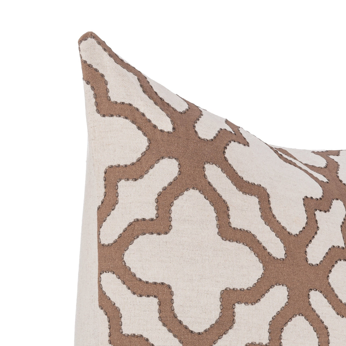 LN Mullan Frothed Brown 22x22 Throw Pillow (Set of 2) by Classic Home at Eve Furniture