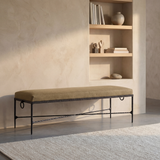 Loam Hammered Bench by Co.House Designs at Eve Furniture