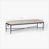Loam Hammered Bench by Co.House Designs at Eve Furniture