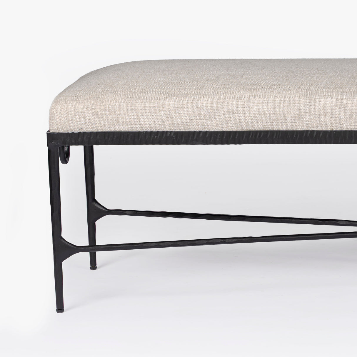 Loam Hammered Bench by Co.House Designs at Eve Furniture