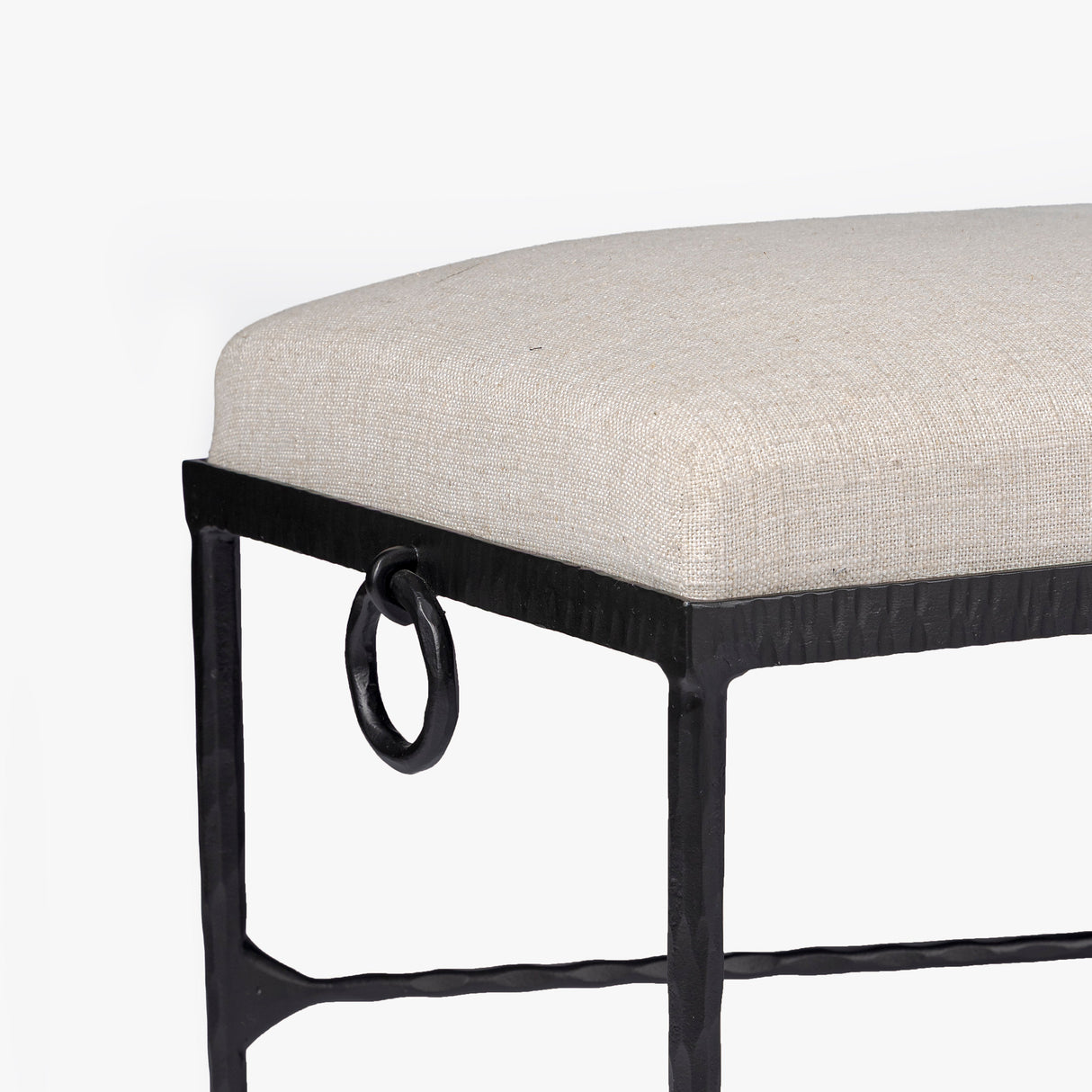 Loam Hammered Bench by Co.House Designs at Eve Furniture