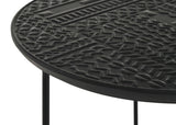 Loannis Matte Black 2-Piece Round Nesting Table by Coaster at Eve Furniture