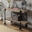 Lobb Natural Tone/Black Sofa Table by Furniture of America at Eve Furniture