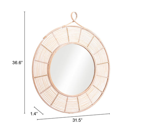 Lobo Natural Mirror by Zuomod at Eve Furniture