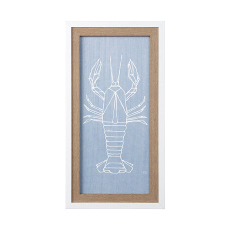Lobster I by Mercana Studio a Hand Embellished Textured Framed Art Print by Mercana at Eve Furniture