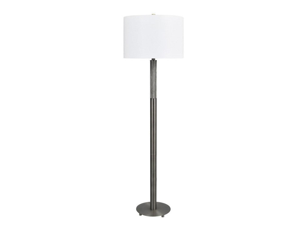 Lochley Gunmetal Floor Lamp by Crestview at Eve Furniture