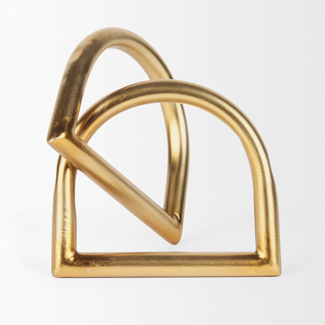 Locke Large Gold Metal Decorative Object by Mercana at Eve Furniture