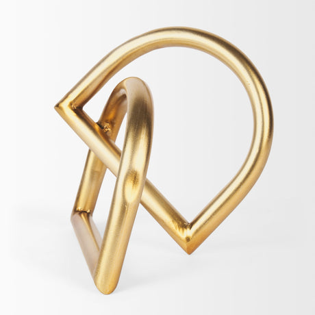 Locke Large Gold Metal Decorative Object by Mercana at Eve Furniture