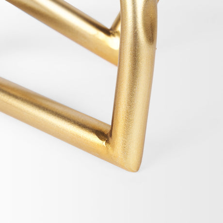 Locke Large Gold Metal Decorative Object by Mercana at Eve Furniture