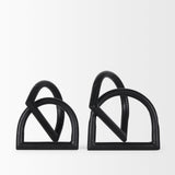Locke Large Matte Black Metal Decorative Object by Mercana at Eve Furniture
