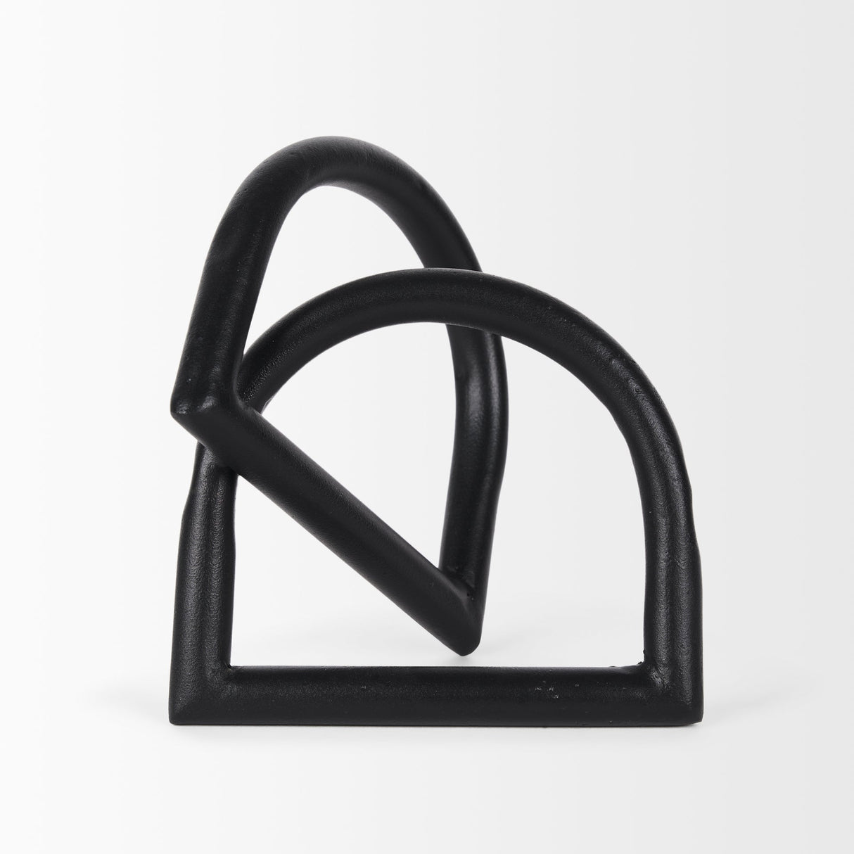 Locke Large Matte Black Metal Decorative Object by Mercana at Eve Furniture