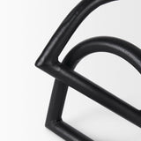 Locke Large Matte Black Metal Decorative Object by Mercana at Eve Furniture