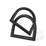 Locke Large Matte Black Metal Decorative Object by Mercana at Eve Furniture