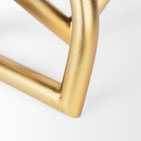 Locke Small Matte Gold Metal Decorative Object by Mercana at Eve Furniture