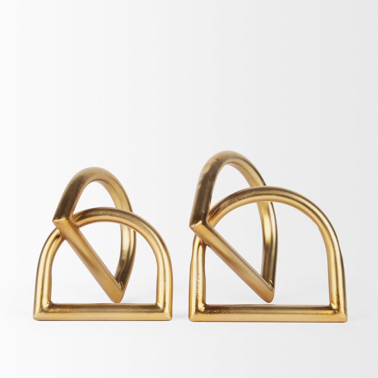 Locke Small Matte Gold Metal Decorative Object by Mercana at Eve Furniture