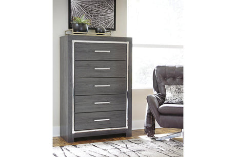 Lodanna Gray Chest of Drawers by Ashley at Eve Furniture