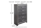 Lodanna Gray Chest of Drawers by Ashley at Eve Furniture
