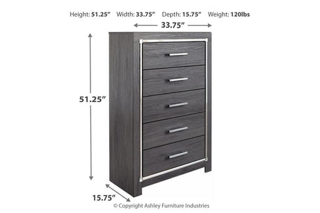Lodanna Gray Chest of Drawers by Ashley at Eve Furniture