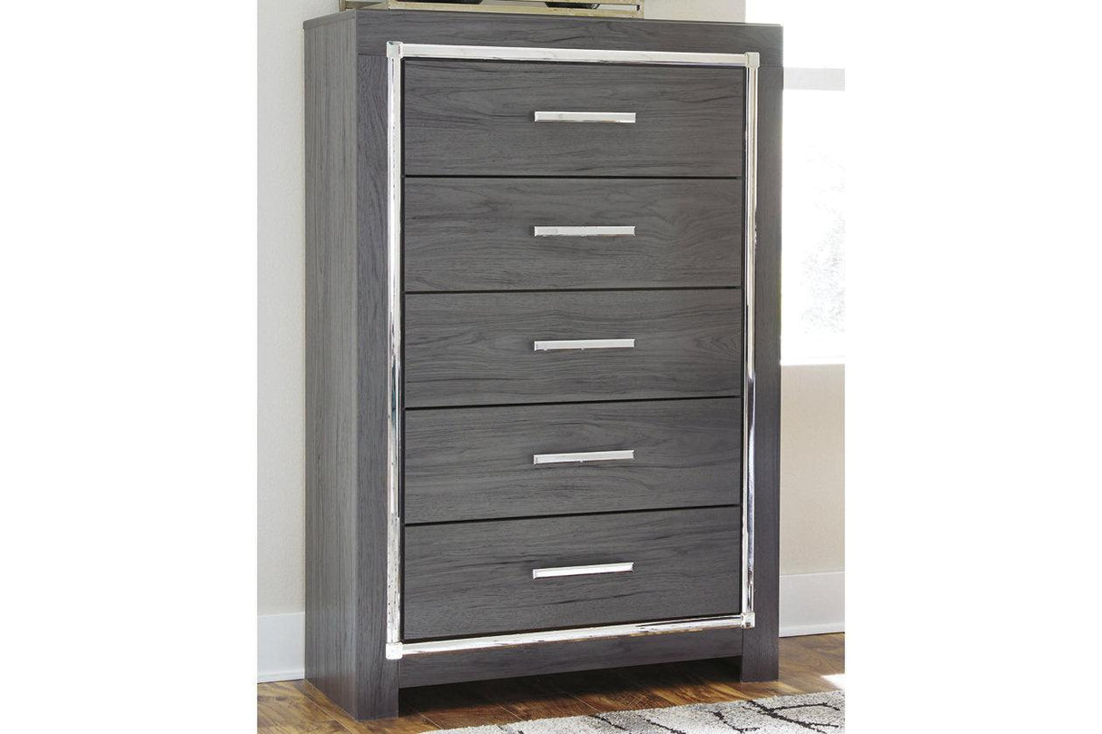 Lodanna Gray Chest of Drawers by Ashley at Eve Furniture