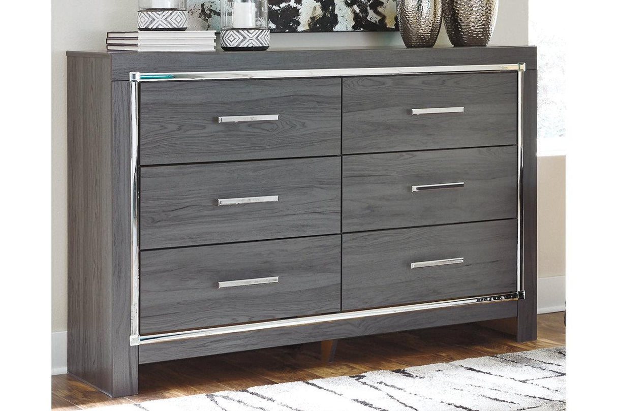 Lodanna Gray Dresser by Ashley at Eve Furniture