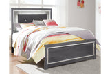 Lodanna Gray Full LED Upholstered Panel Bed by Ashley at Eve Furniture