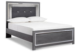 Lodanna Gray Full LED Upholstered Panel Bed by Ashley at Eve Furniture